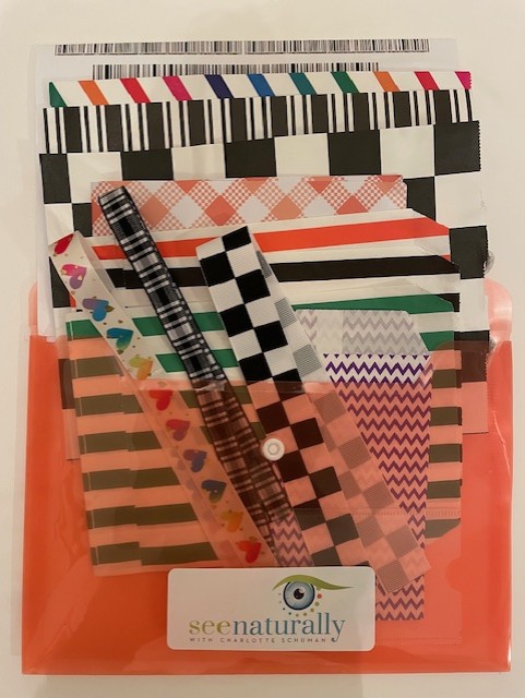 Visual Tension Release Kit: Stripes Technique, Eye Patch & Instructions